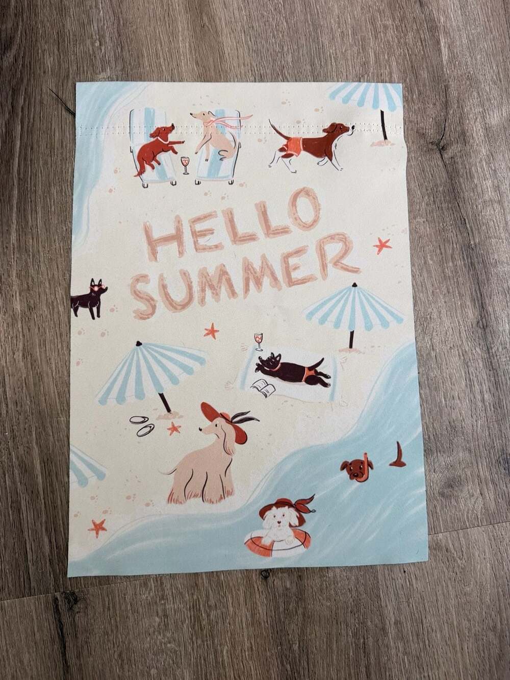 Celebrate Together Hello Summer Dog Beach Garden Flag 12x18